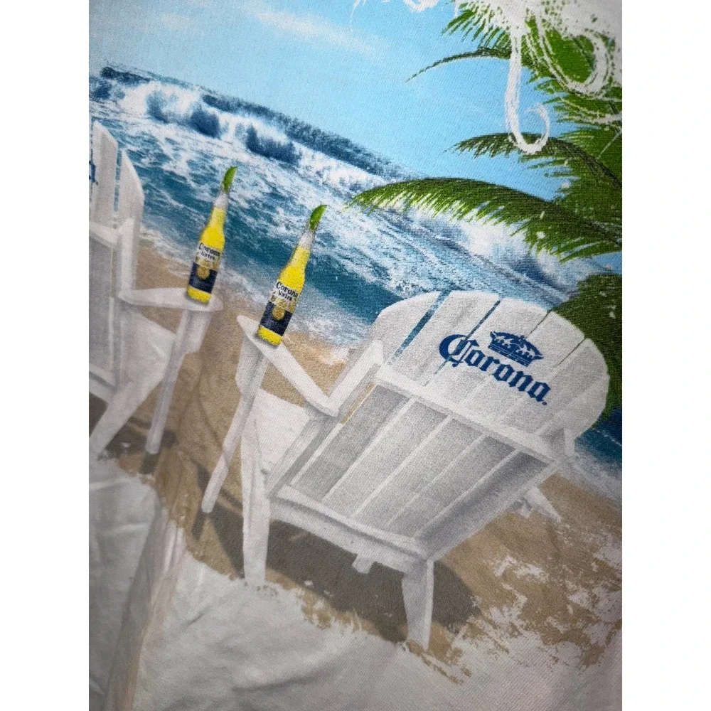 Gildan Corona Extra Key West Lobsterfest‎ 2012 Graphic T-Shirt White Mens Small
